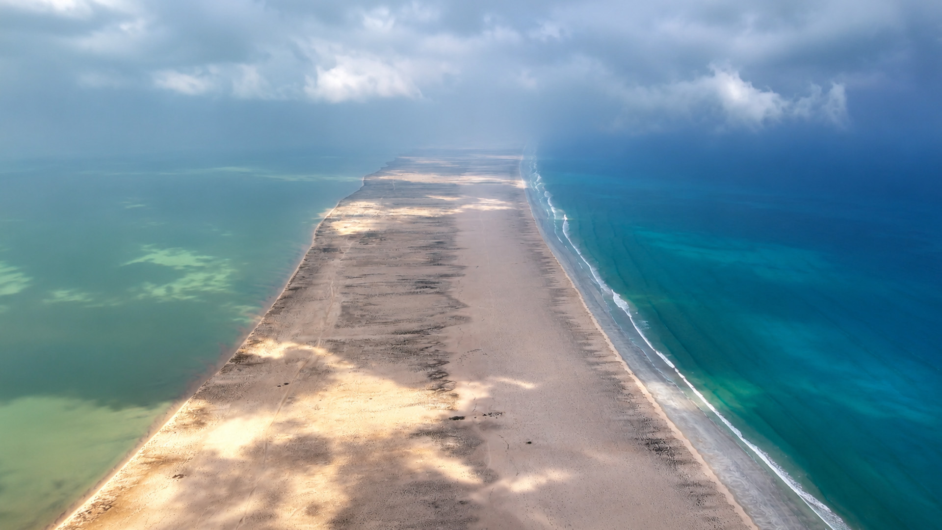 Una tormenta podría cambiar todo este paisaje