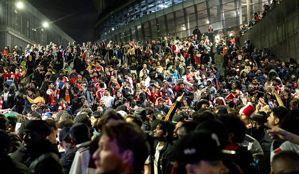 Watch: Arsenal players celebrate with fans until 5am after title win