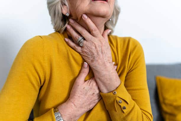 What causes choking accidents in nursing homes?
