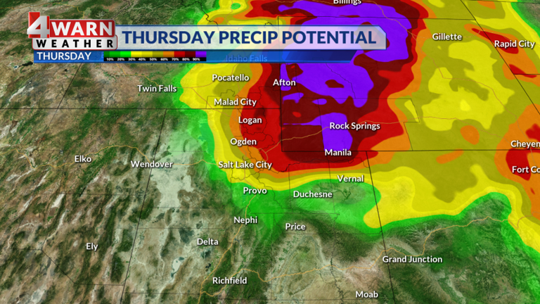 Utah weather: Slight chances for showers Thursday, warmer for Memorial ...