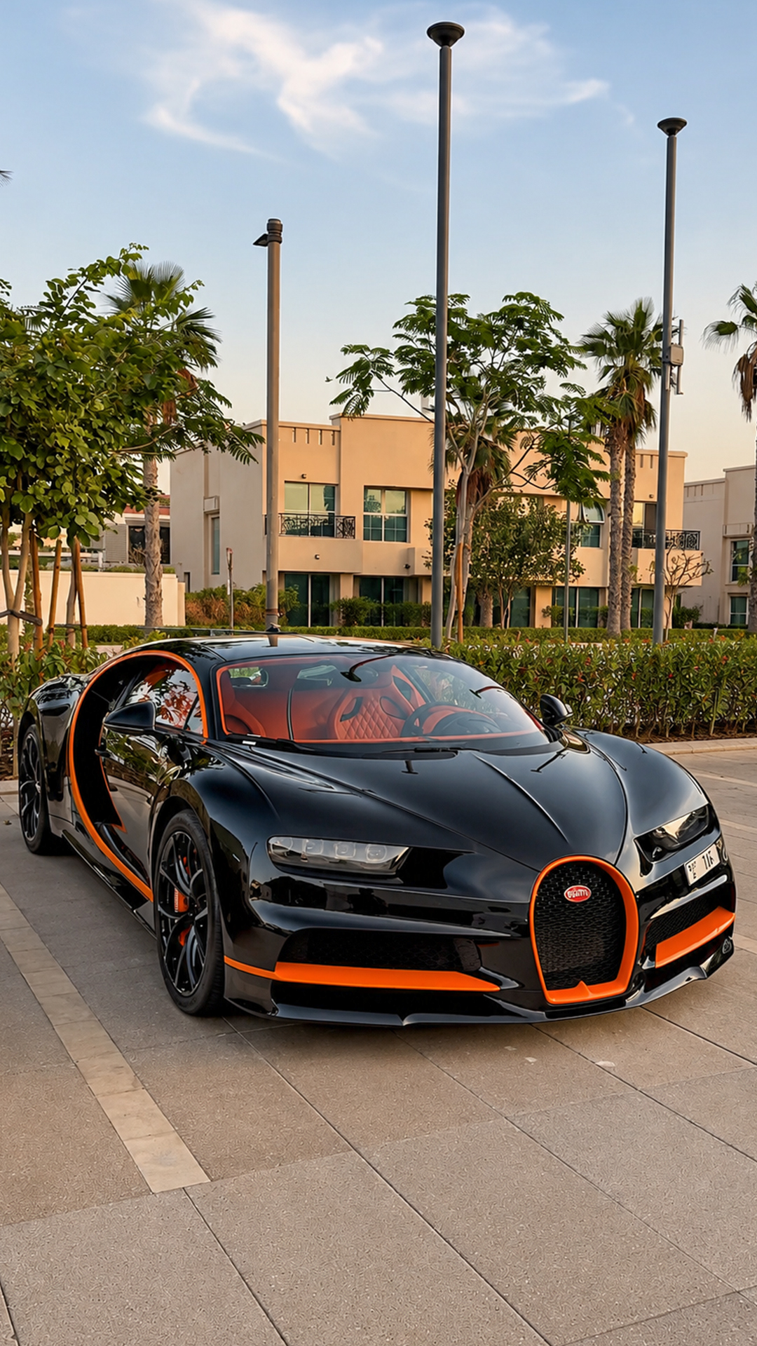 Bugatti Chiron showing its signature design language