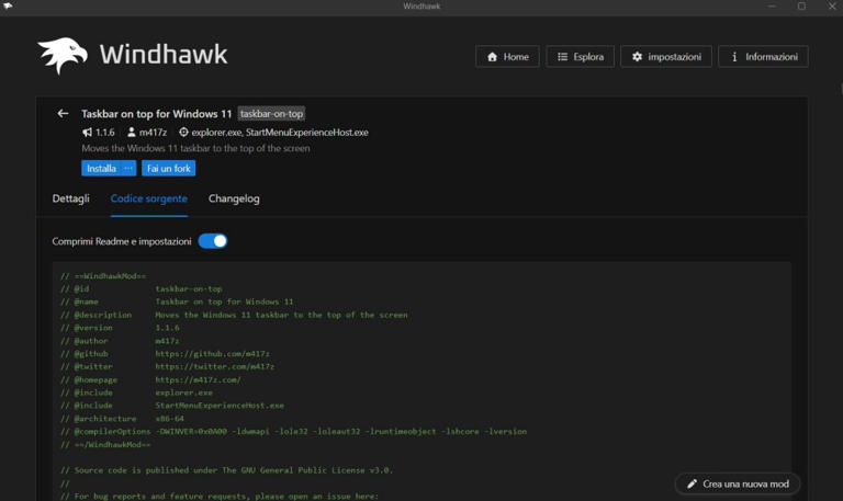 Windhawk Windows 11: il tool proibito che modifica taskbar, Explorer e ...