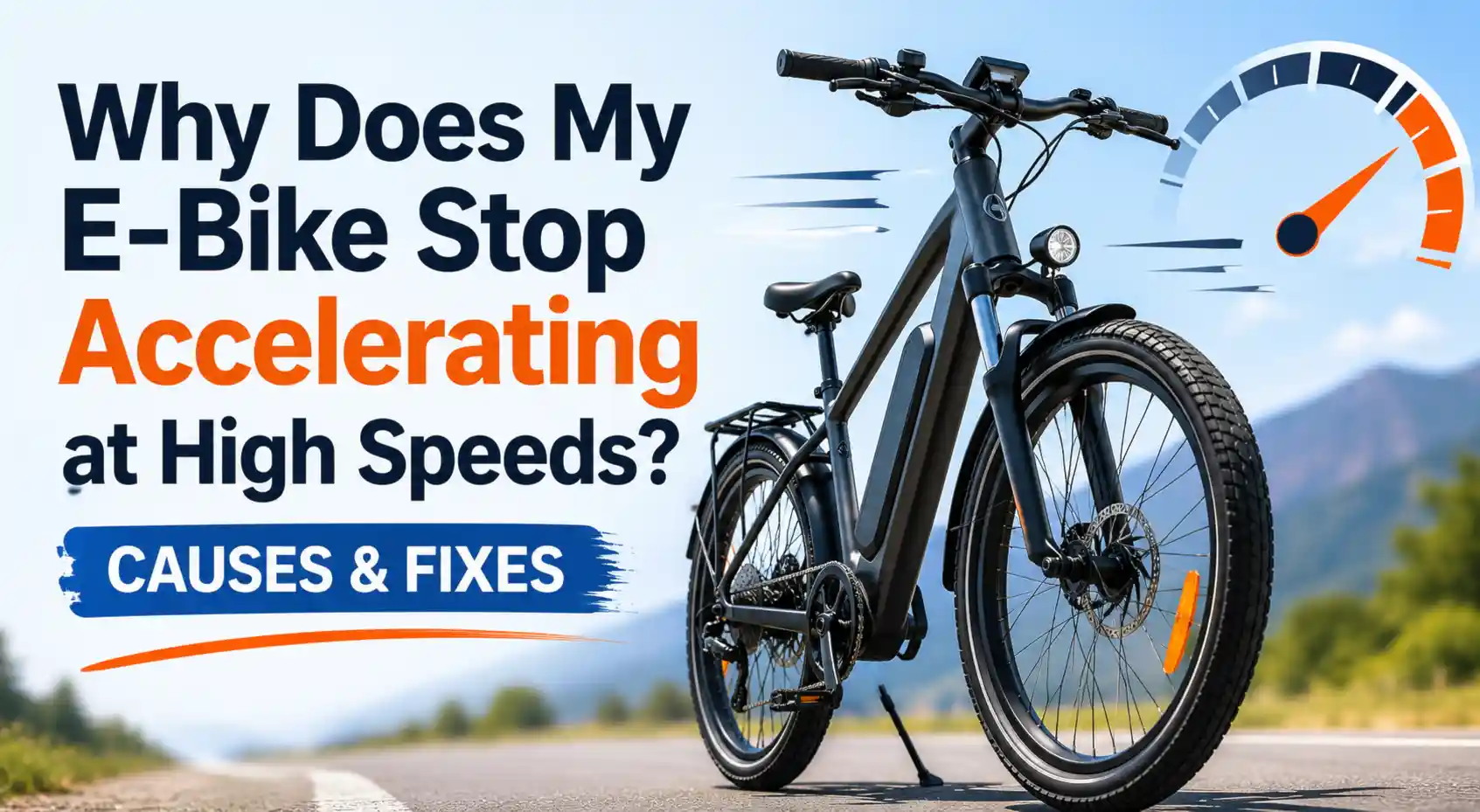 Why does my e-bike stop accelerating at high speeds? Causes and fixes
