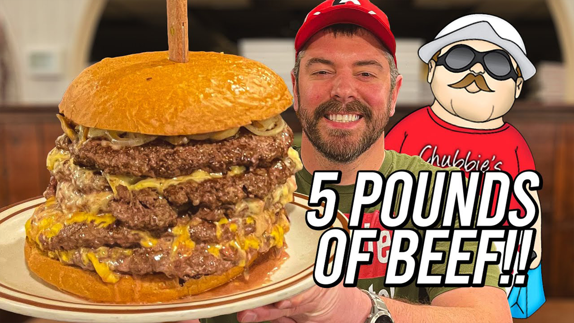 I take on this impossible 5lb cheeseburger food challenge