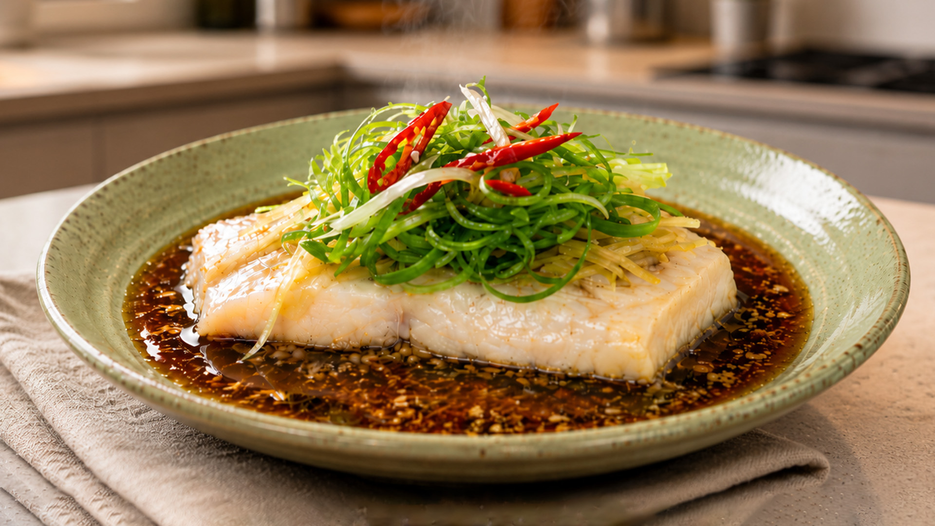Steamed fish brings fresh flavor with minimal ingredients
