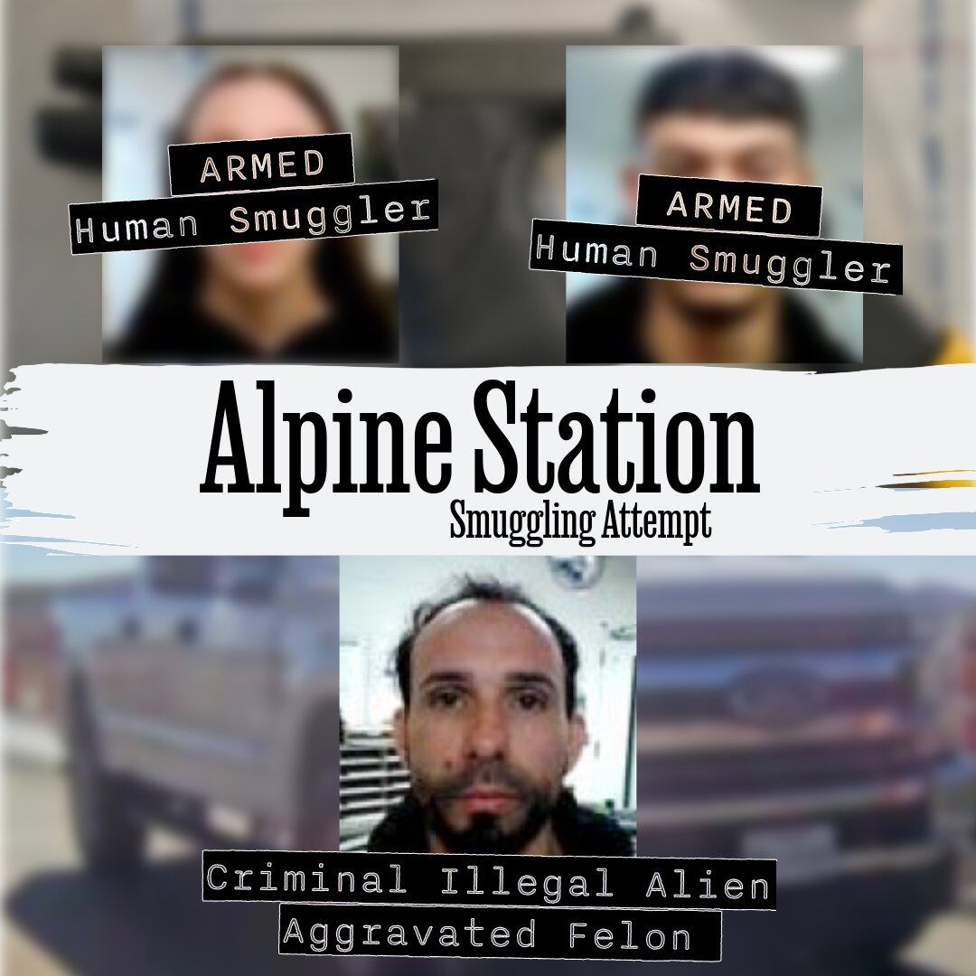 Border Patrol agents arrest 2 armed smugglers, 11 migrants at checkpoint