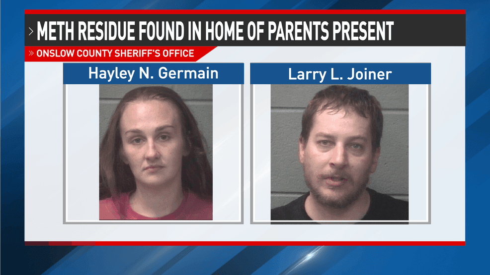 Meth residue found in home as parents present; two charged in Onslow County