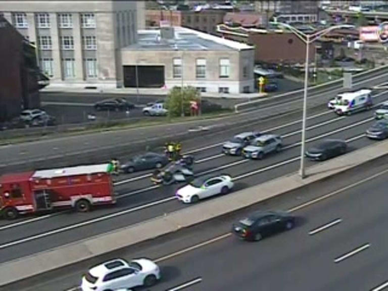 Hartford rollover crash which closed I-84 east on Wednesday caused no ...