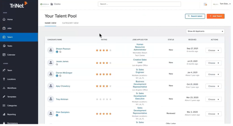 TriNet vs. ADP comparison