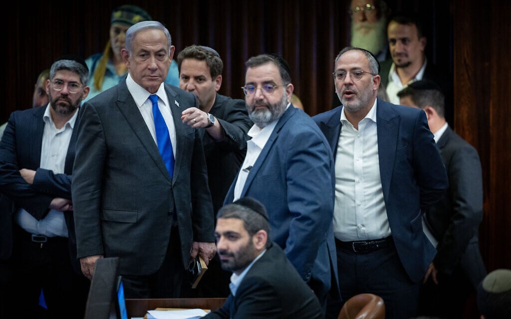 Netanyahu’s union with Haredi parties pushing draft evasion risks PM’s ...