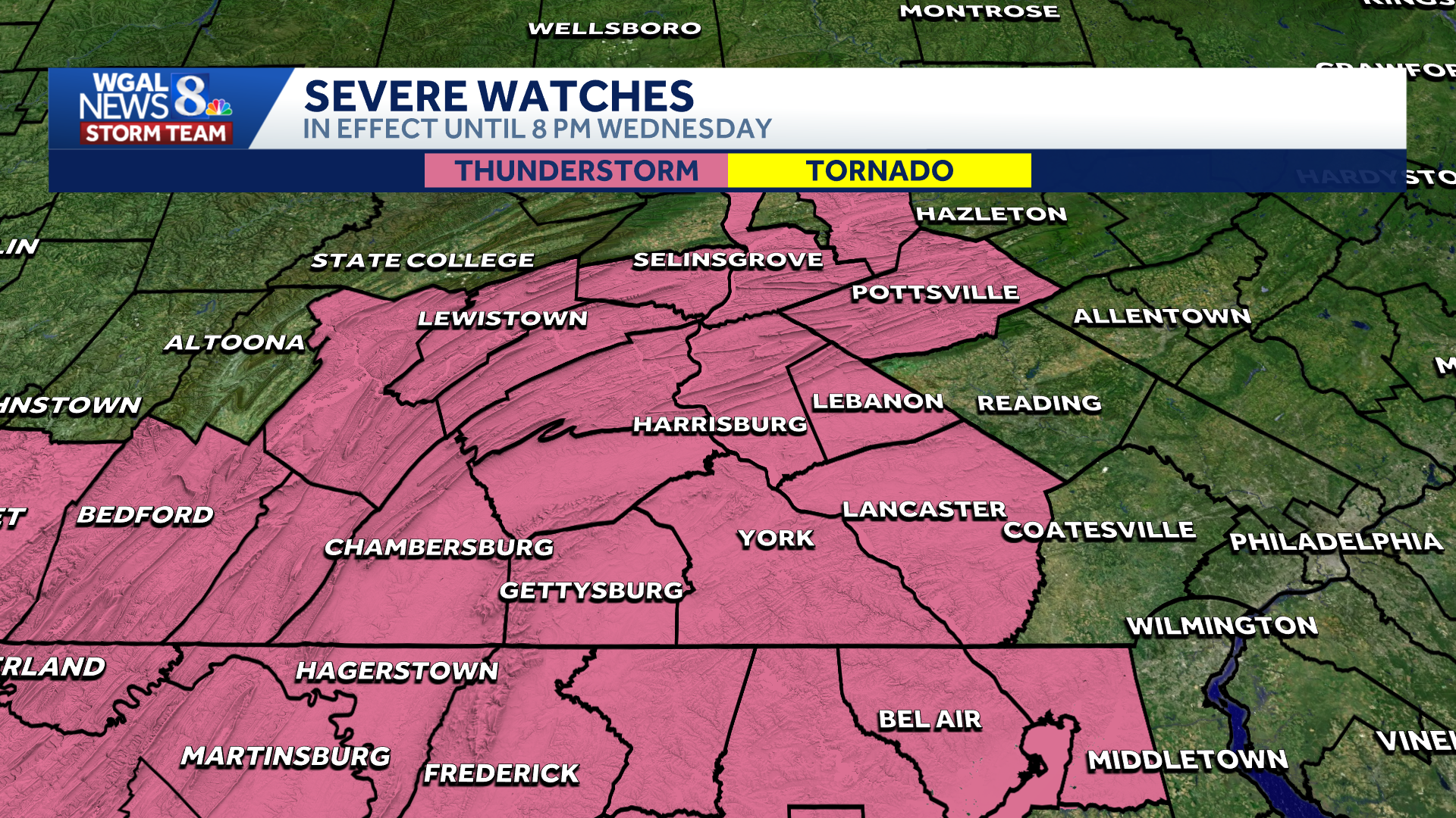 Severe thunderstorm watch expires | Full list of counties
