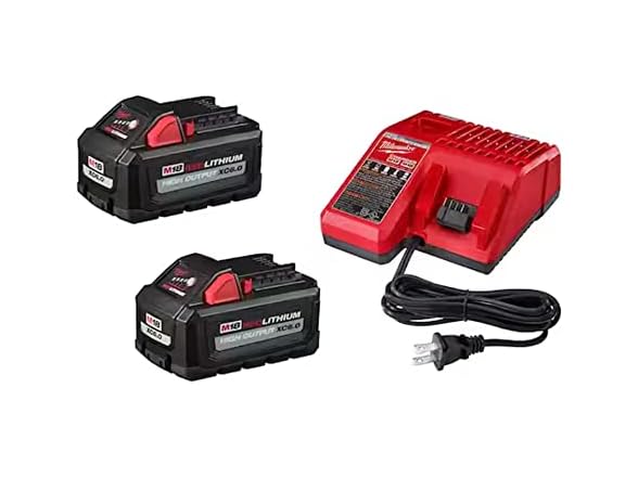 Milwaukee M18 Redlithium High-Output XC 6&period;0Ah Battery Starter Kit&comma; &dollar;189 &lpar;was &dollar;357&rpar; at Walmart