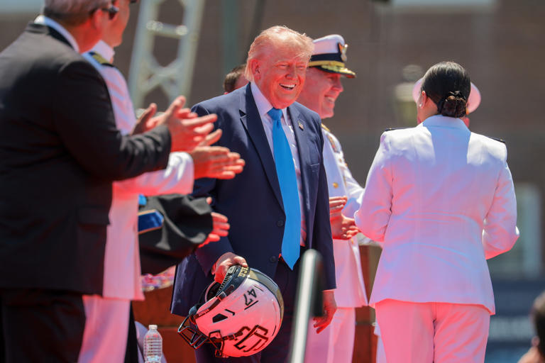 ‘We’re respected all over’: Trump touts military strength in Coast ...