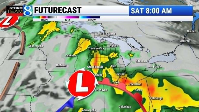 Rain chances over Memorial Day weekend, becoming warmer