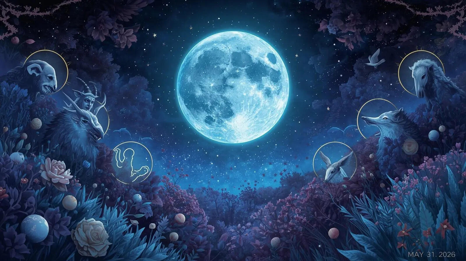 A rare blue moon is coming May 31. Here's every full moon left in 2026 ...