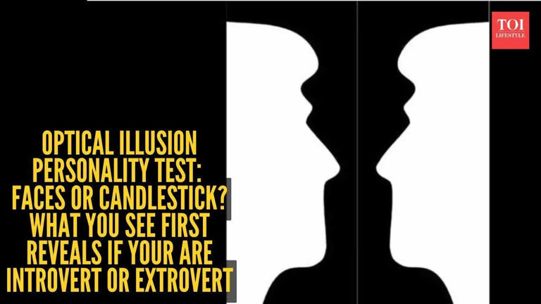 Optical illusion personality test: Faces or candlestick? What you see ...