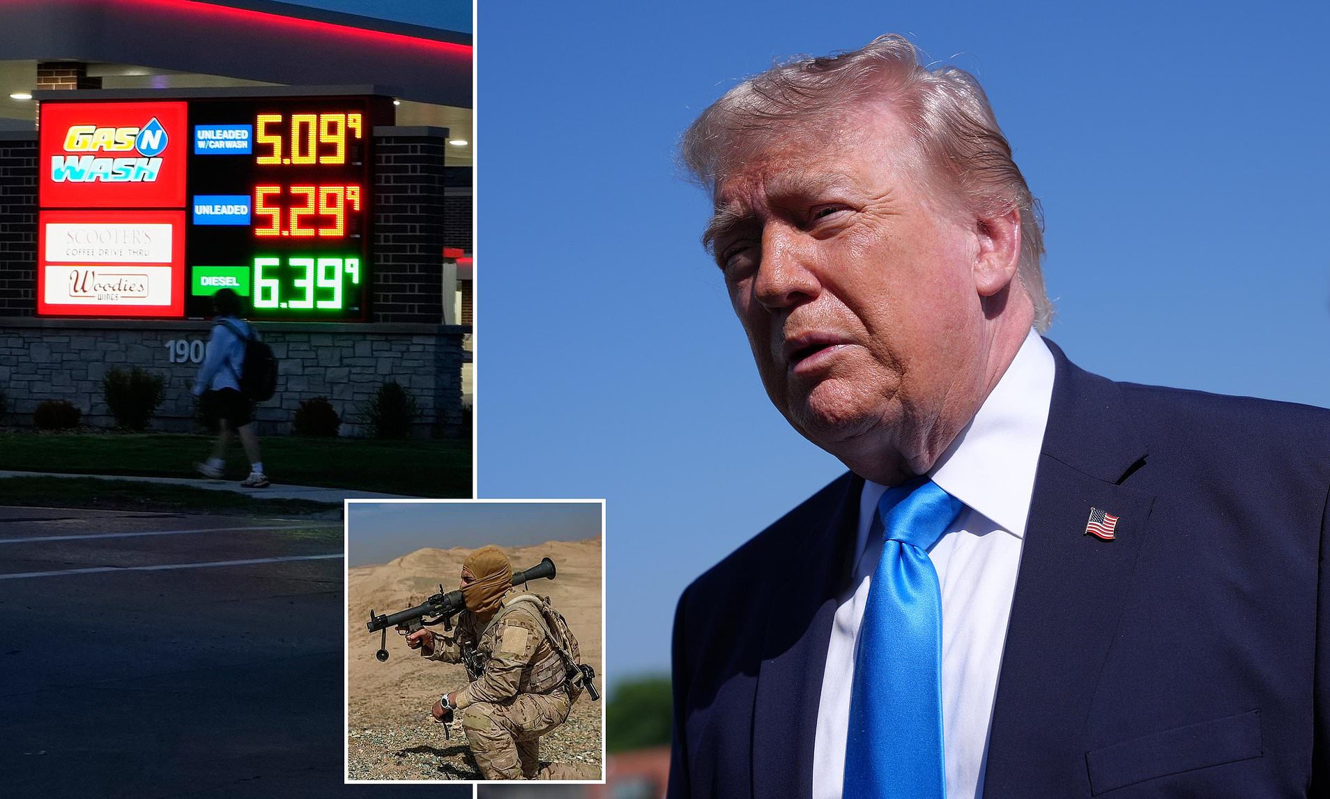 Trump sparks fury as he shrugs off rocketing gas prices: 'This is peanuts'