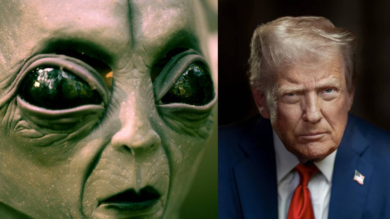 President Trump posted bizarre alien pictures