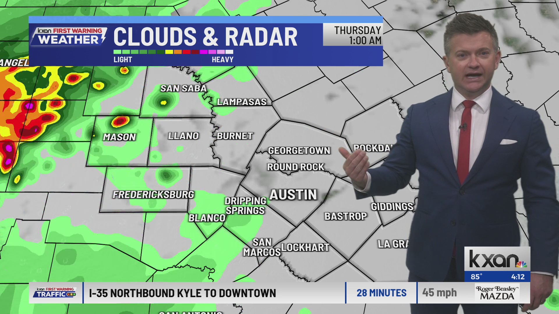 Overnight and Thursday morning scattered storms and downpours ahead ...