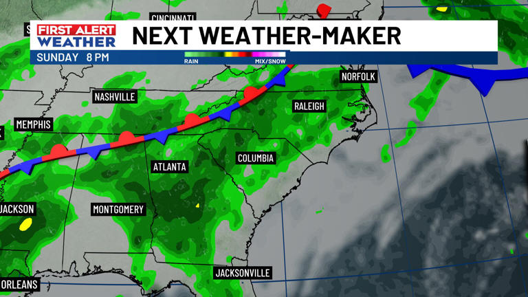 First alert: Heat decreases, rain chances in play for Memorial Day weekend