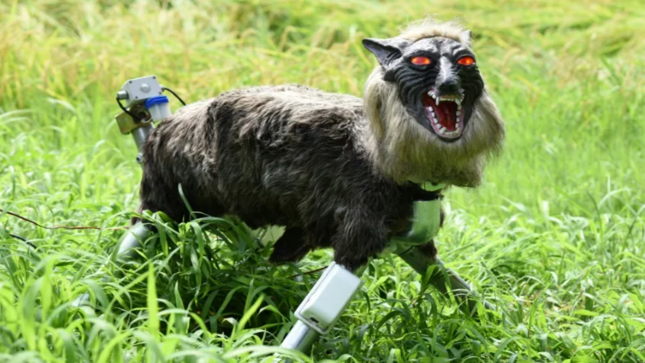 Japan sees high demand for robot wolves to deter bears