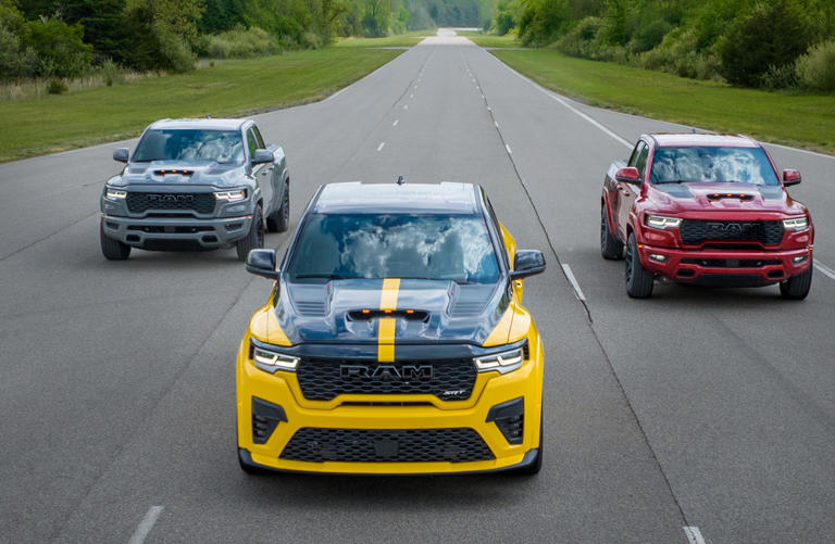 2027 Ram SRT Rumble Bee revealed as a shorty street truck with 777-HP V8