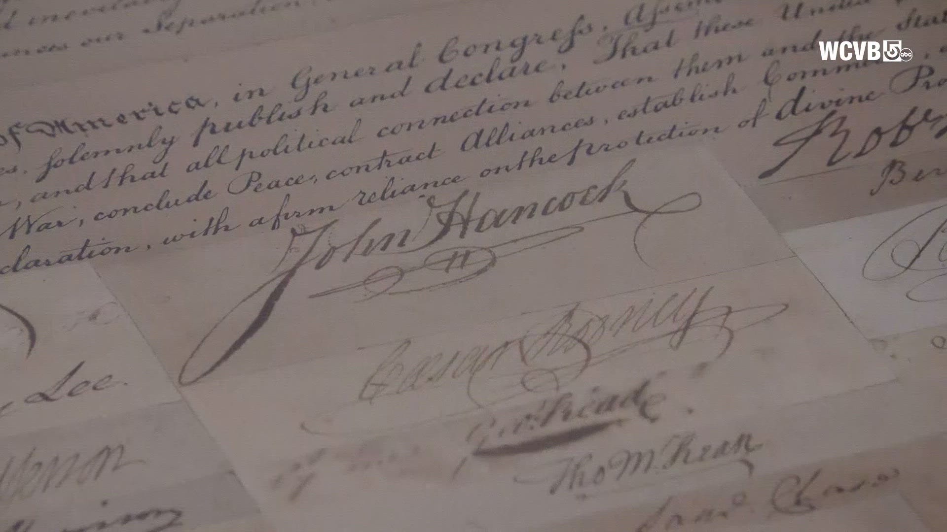 Boston exhibit displays rare, original copies of the Declaration of ...