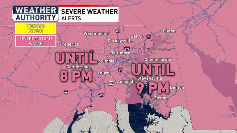 Weather alert | Severe storms move through Maryland