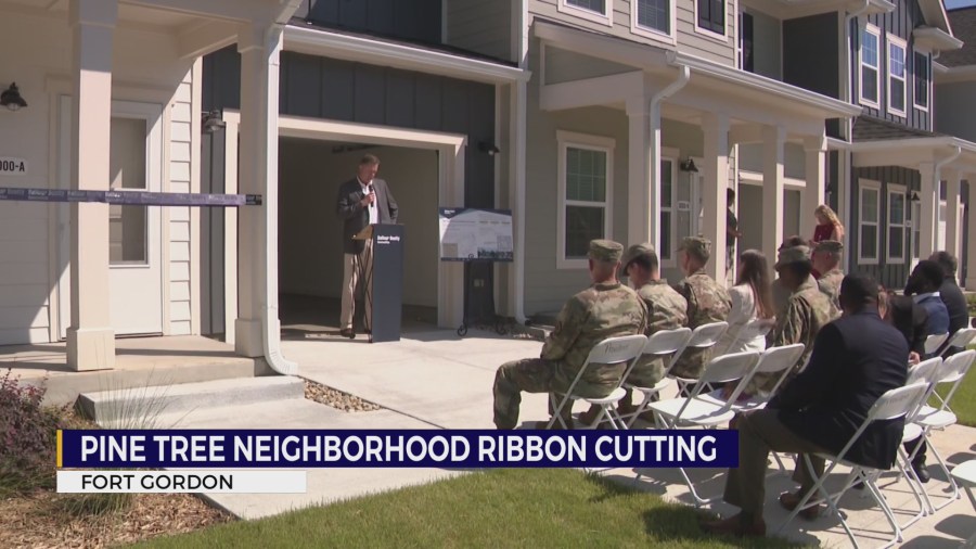 Fort Gordon cuts ribbon to Pine Tree Terrace neighborhood