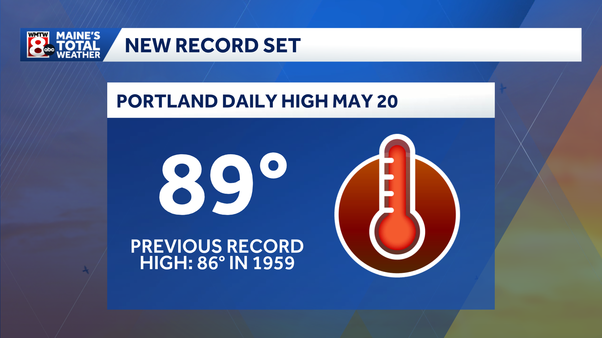 Wednesday's heat set new records