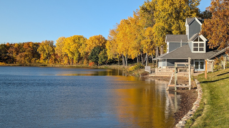 Just outside Minneapolis is Minnesota's charming little lake park with ...