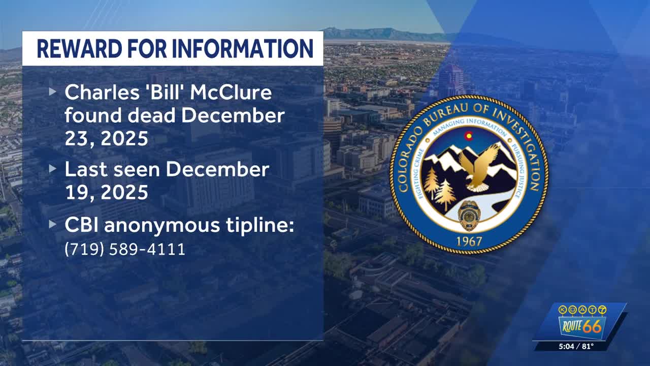 CBI offering reward for information related to homicide