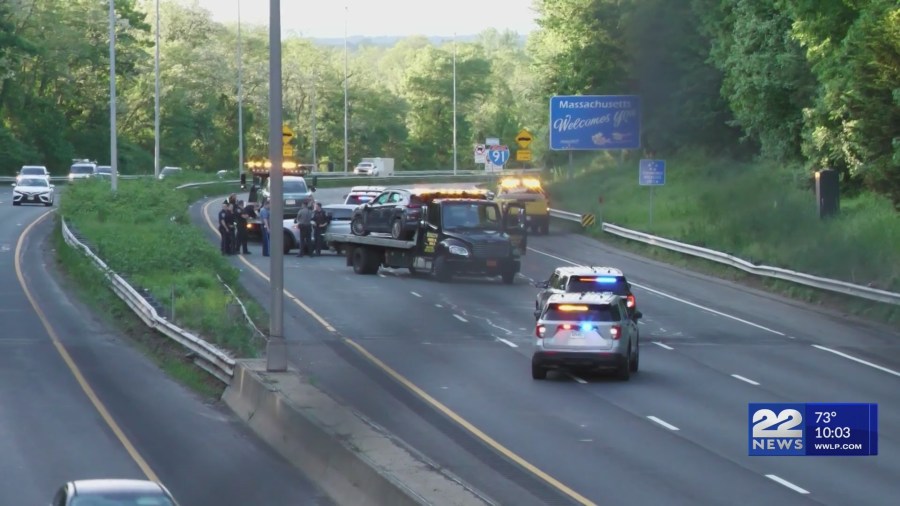 I-91 north in Longmeadow reopens following two crashes