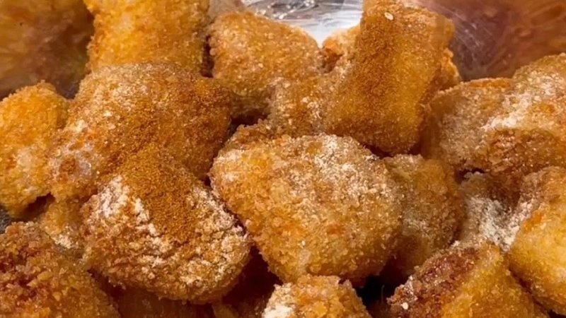 Spicy enoki bites