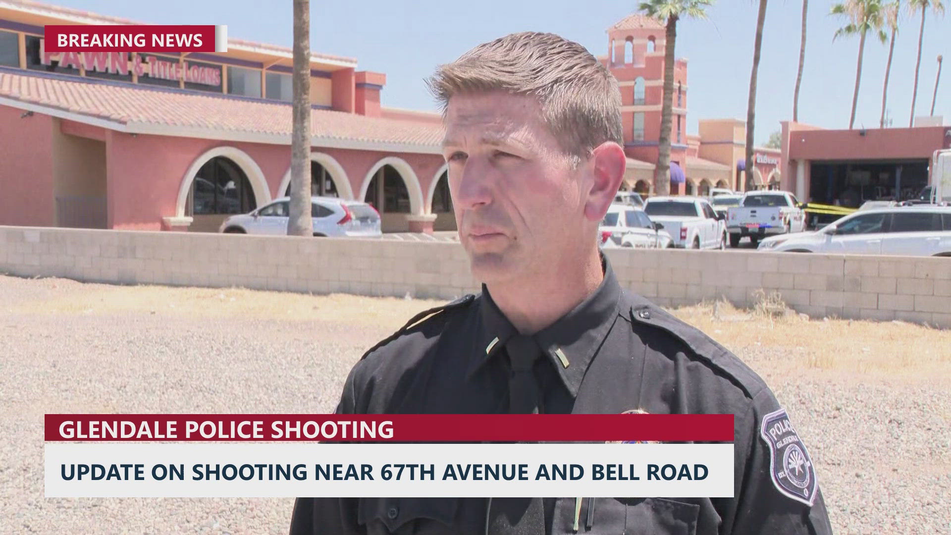 Officials give update on shooting involving officers at Glendale strip mall