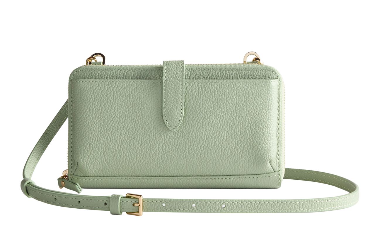 Quince Italian Leather Phone Wallet Crossbody