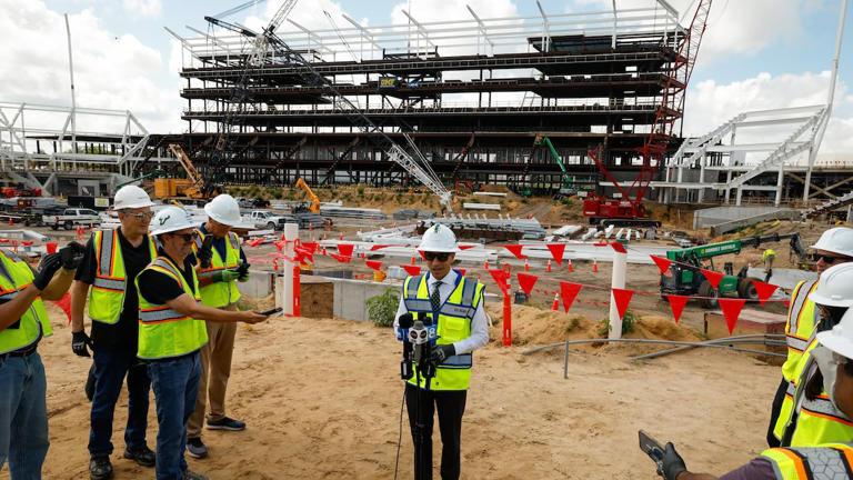 How’s construction for USF’s on-campus football stadium looking?