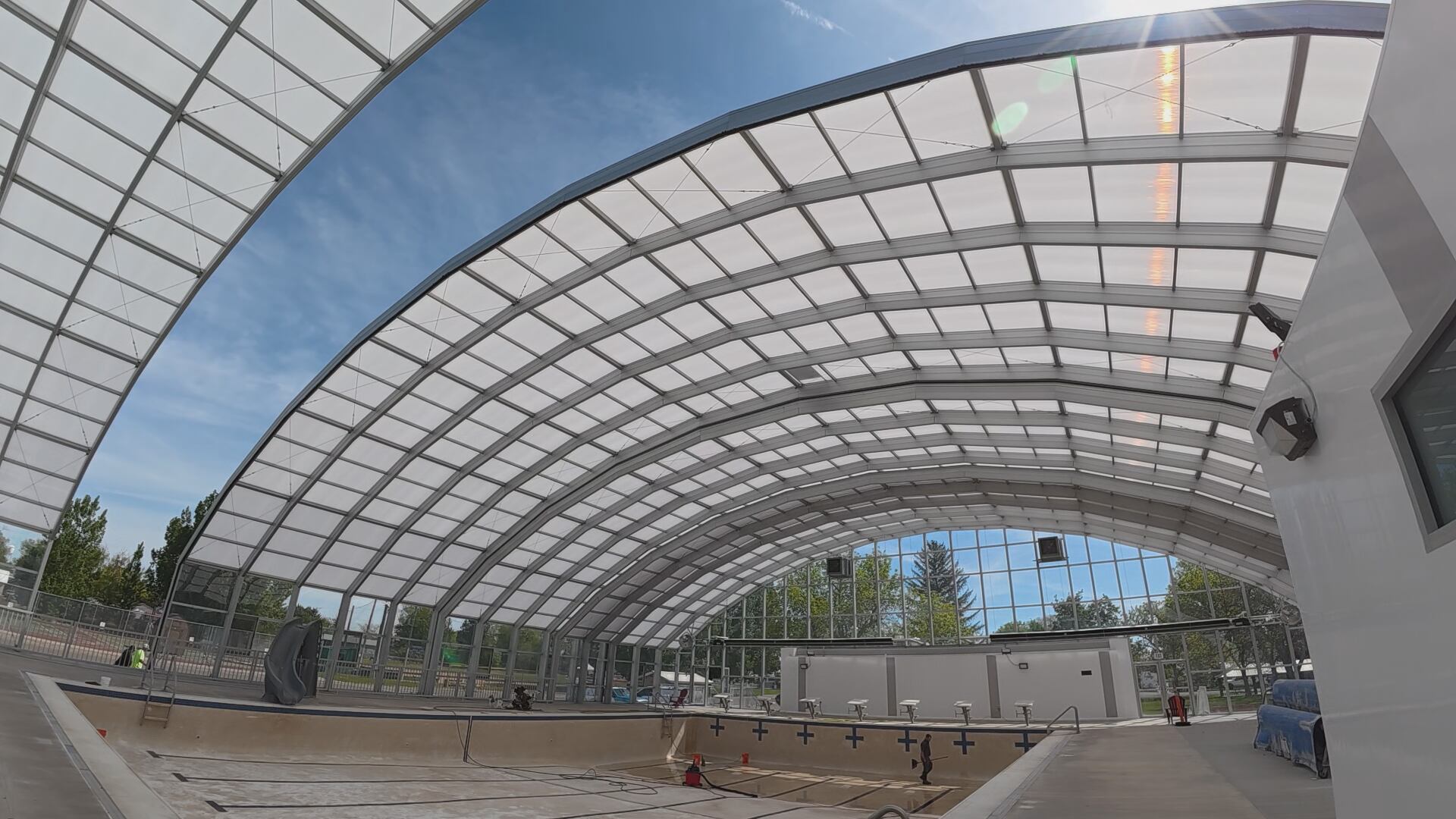Rupert Pool gets retractable dome cover for year-round use