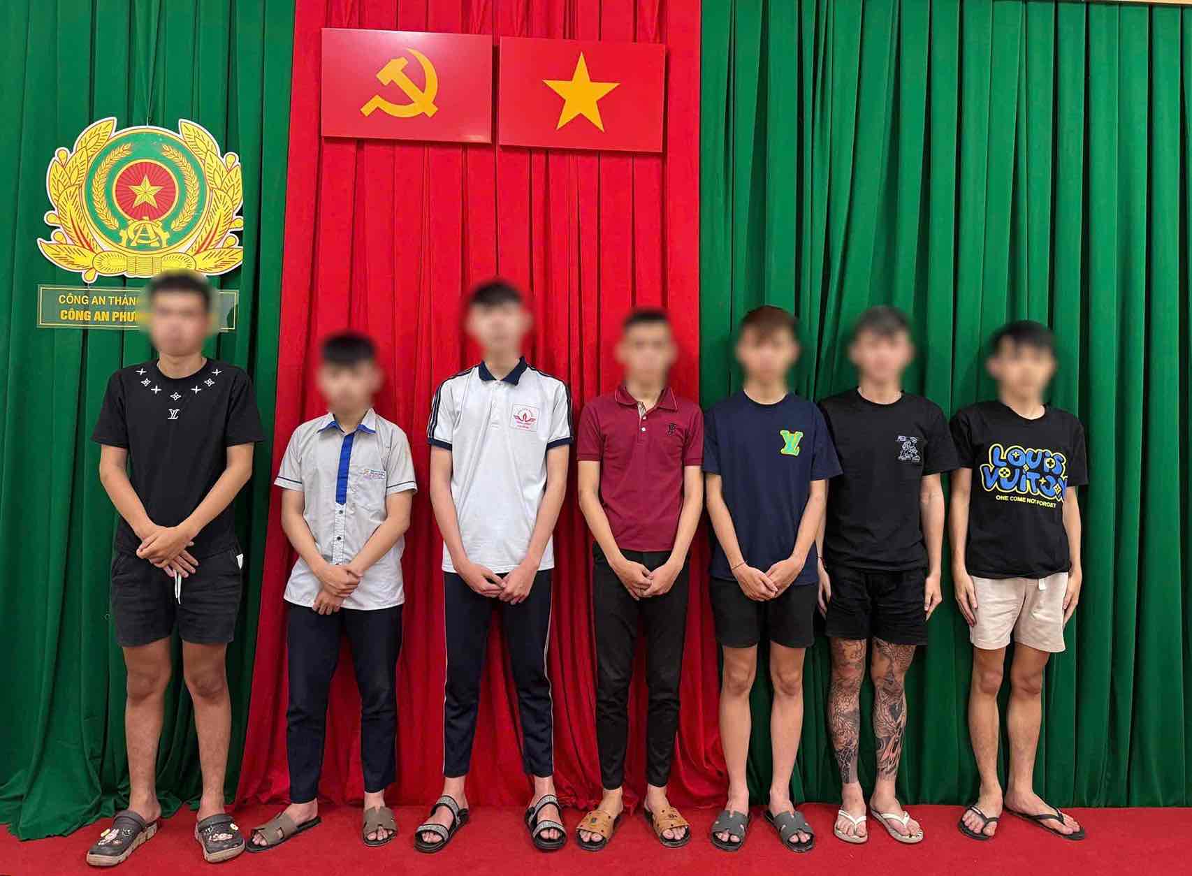 Bắt 7 đối tượng gây rối trên phố ở Đồng Nai