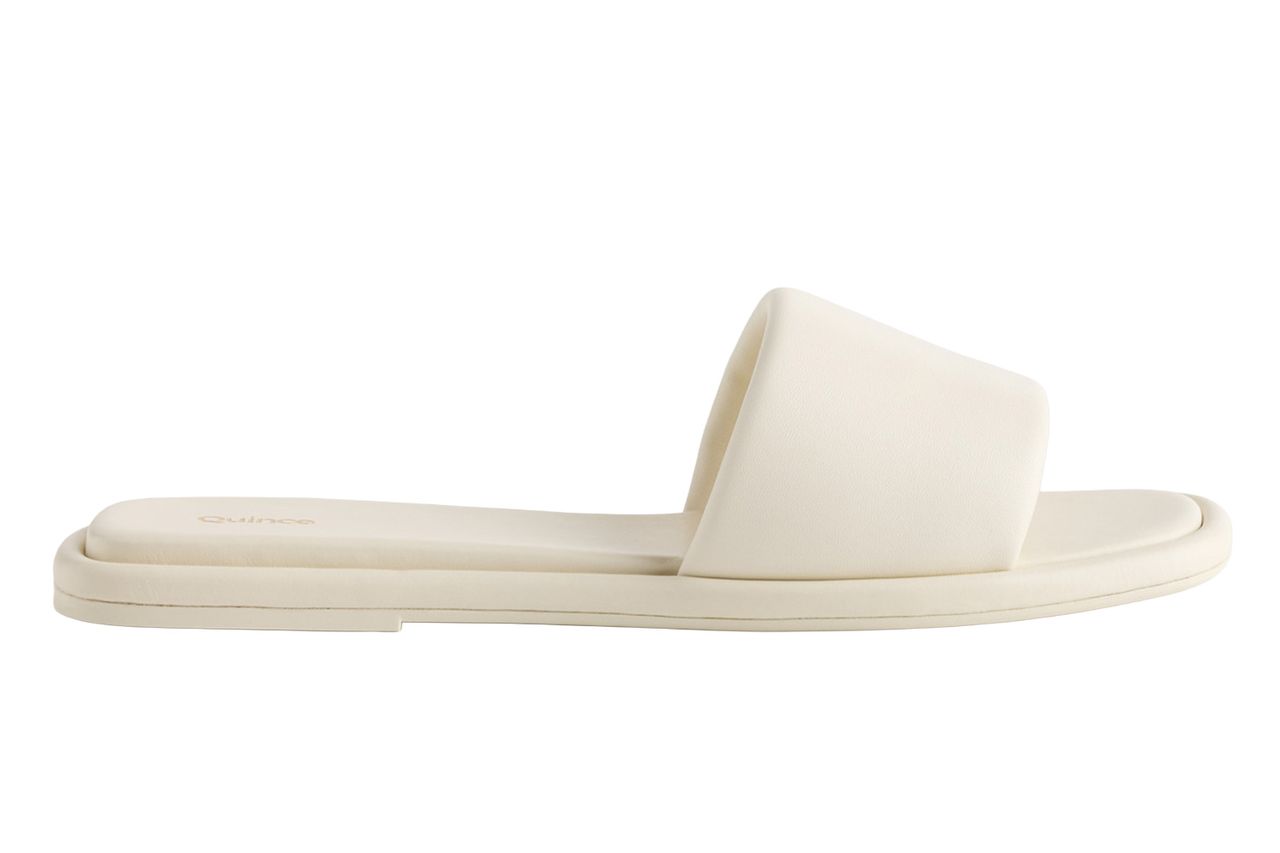 Quince Italian Leather Slide Sandal