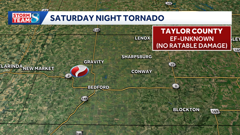 25 tornadoes confirmed so far in Iowa from recent storms