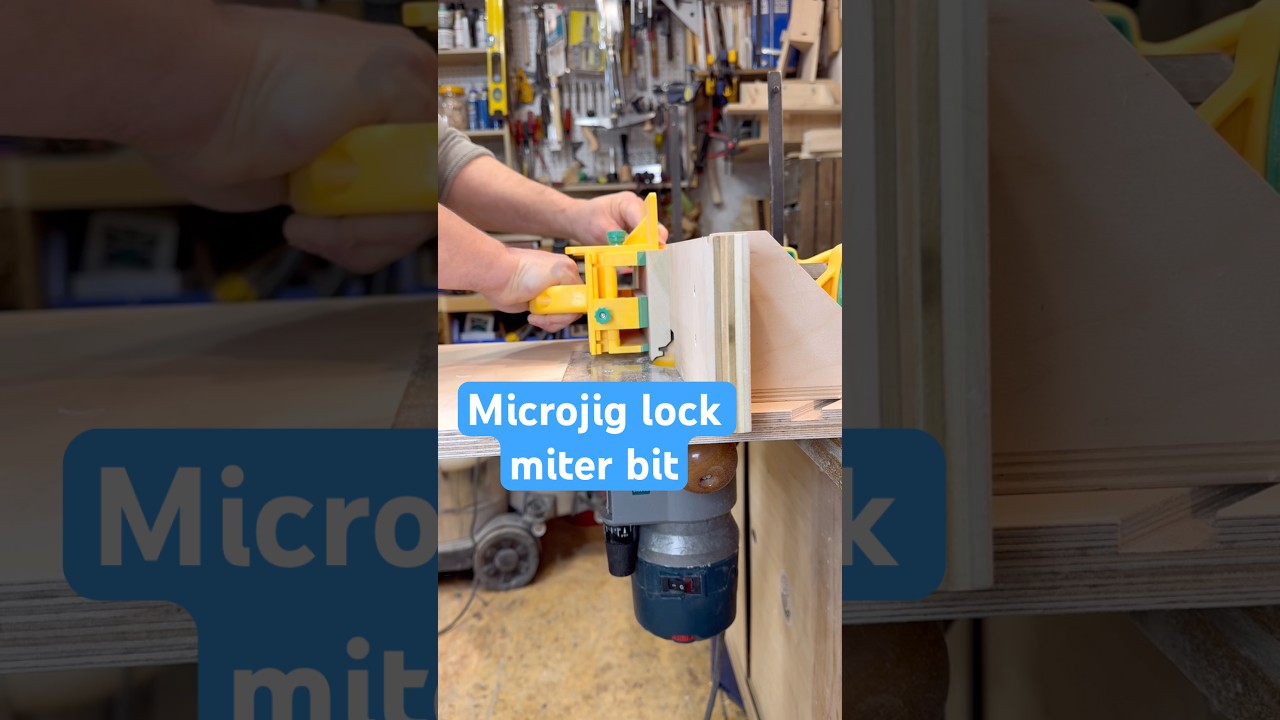 Microjig lock miter bit and my homemade router table #woodworking # ...