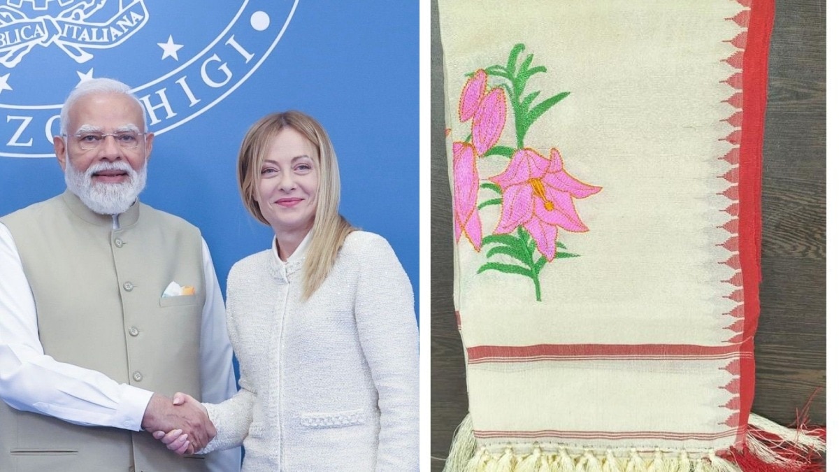 A Manipuri silk stole and more: Inside PM Modi's gifts to Italy's Meloni