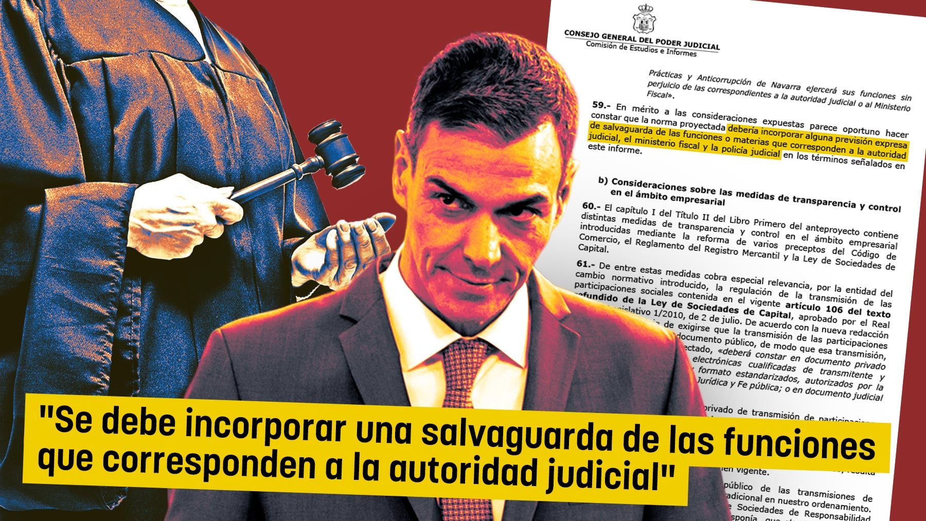 El CGPJ alerta de que el Gobierno suplanta a los jueces con su nueva ...