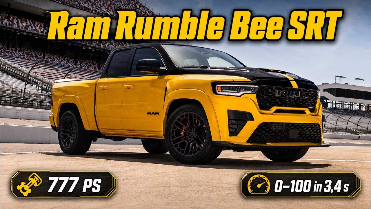 2027 Ram 1500 Rumble Bee SRT: Hellcat-Pick-up mit 777 PS-V8 & 274 km/h