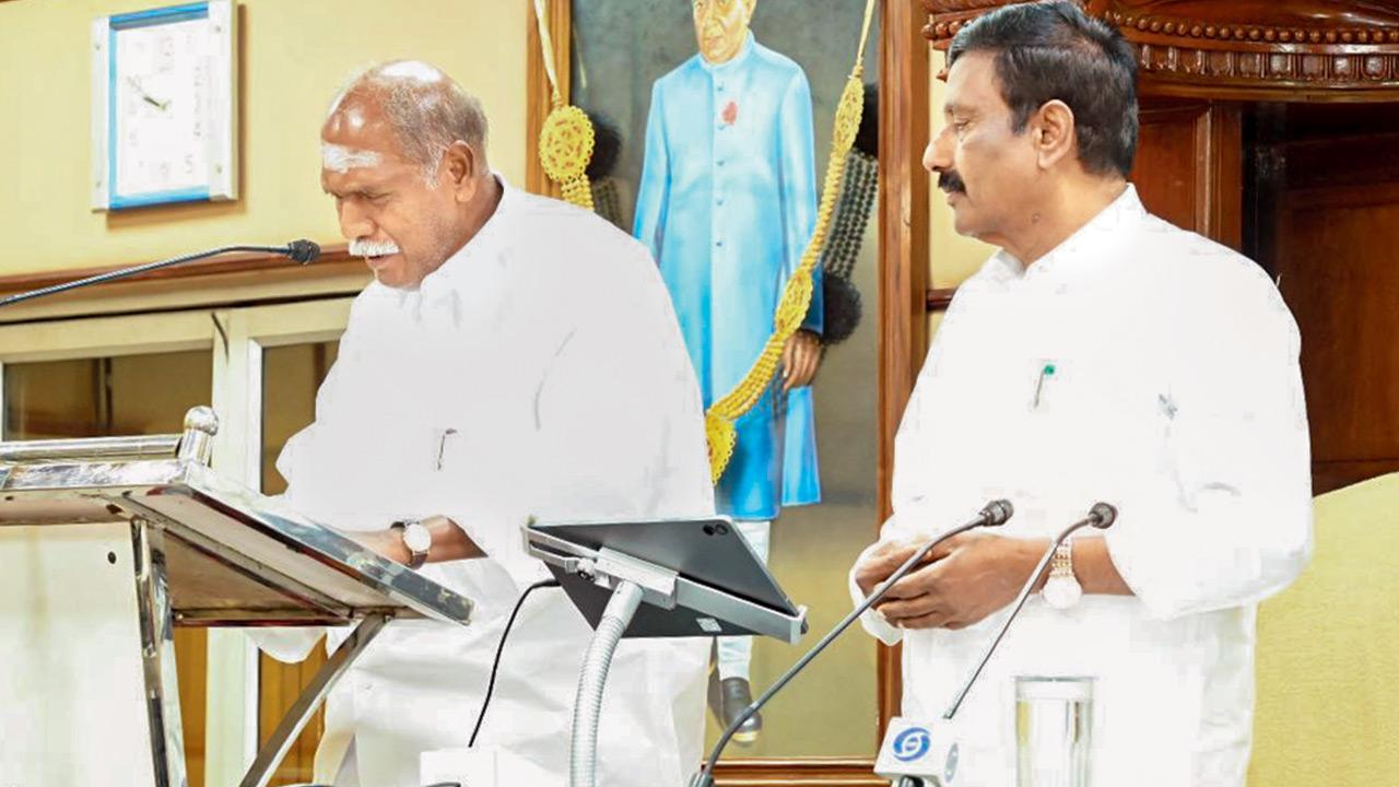 Newly elected Puducherry MLAs take oath, CM Rangasamy leads ceremony