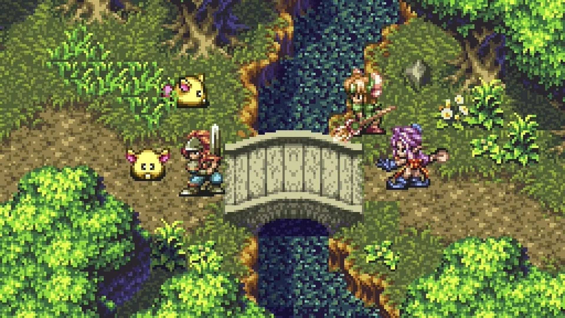 Gameplay of Trials of Mana SNES