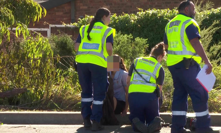 Five students rushed to hospital after packed Sydney school bus crashes
