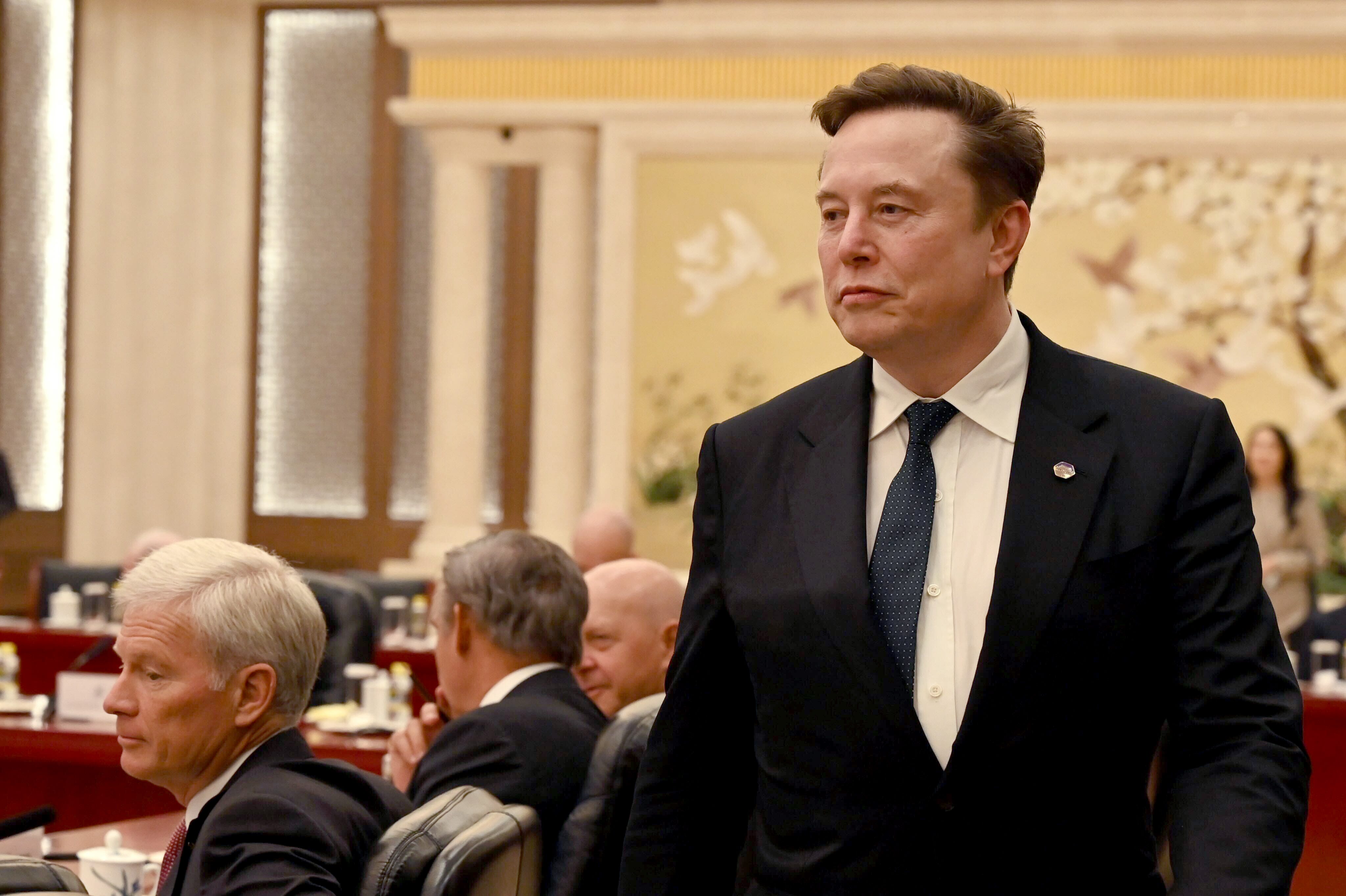 Elon Musk in China.