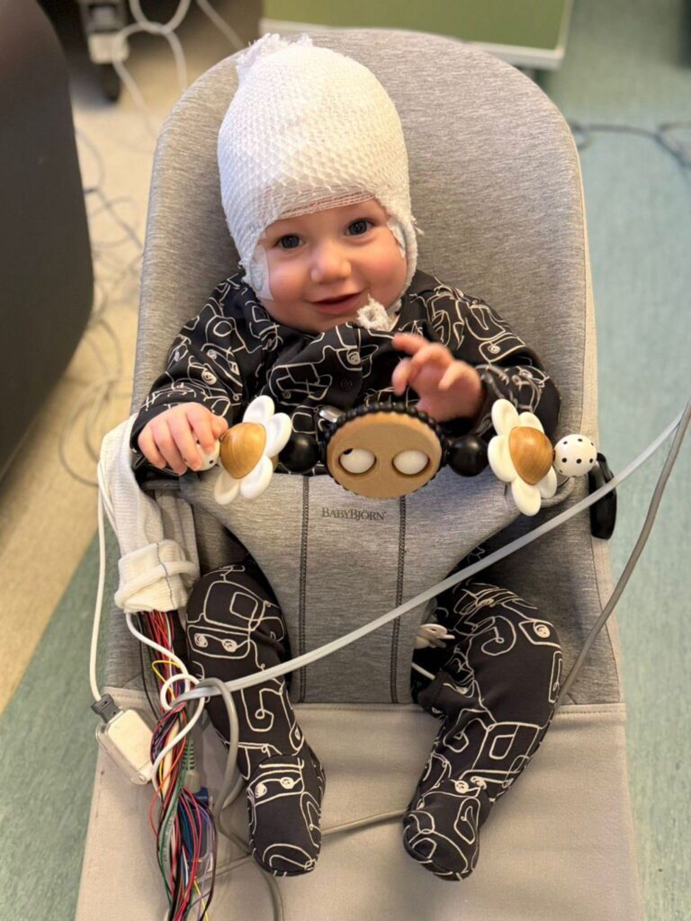 Baby’s eye flicker was sign of one in a million neurological condition